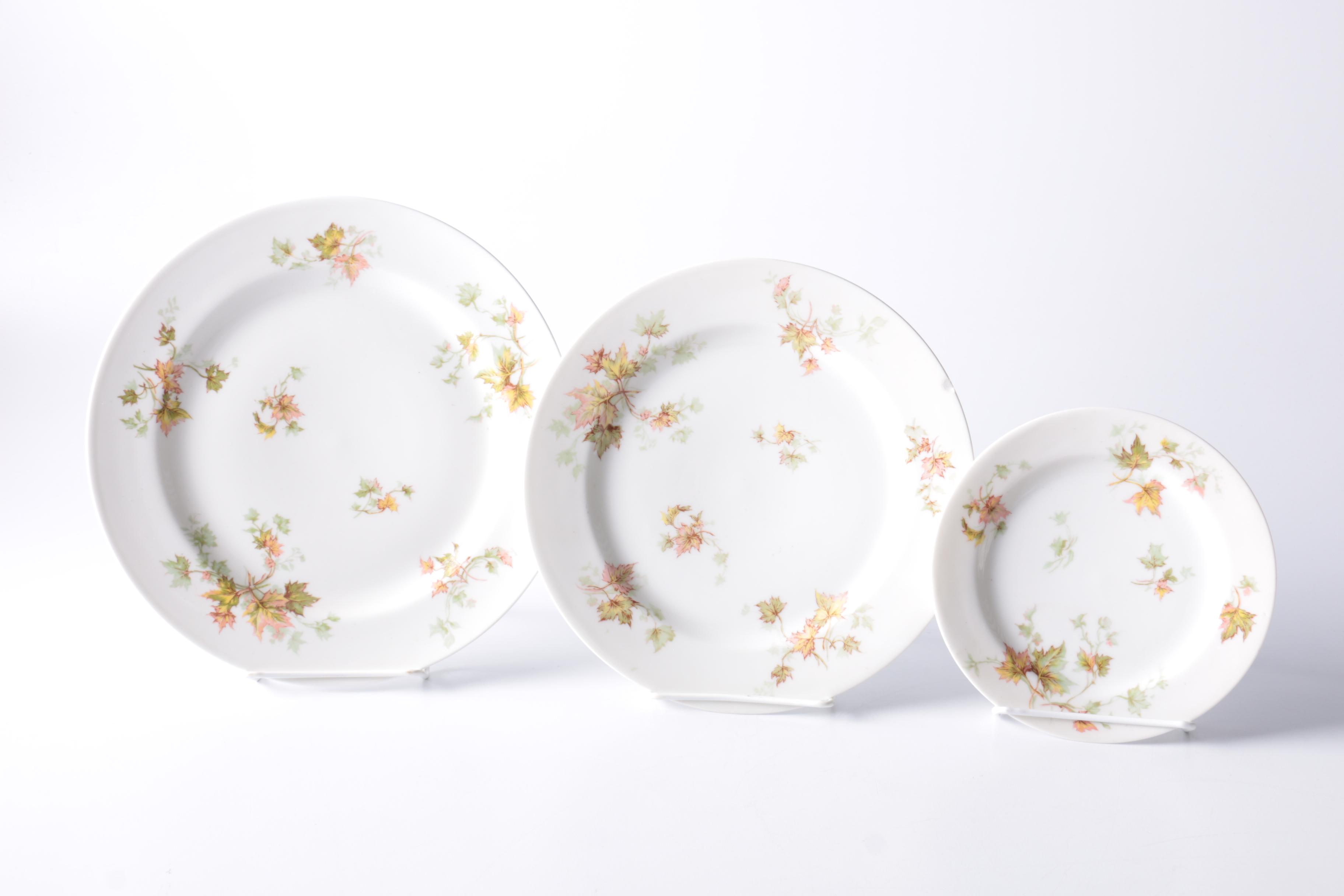 Haviland Limoges "Autumn Leaf" China Tableware