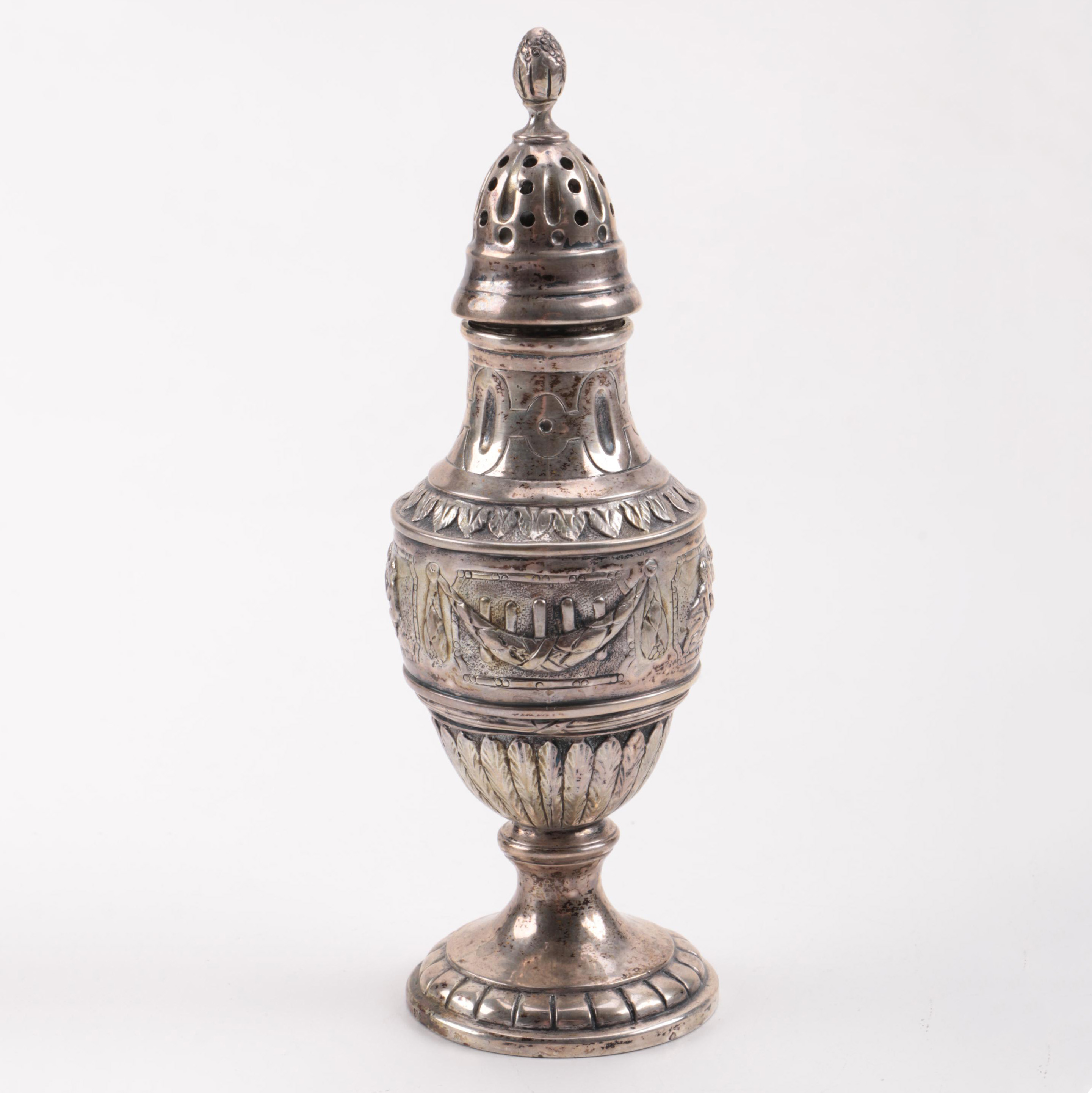 Vintage German 800 Silver Salt Shaker