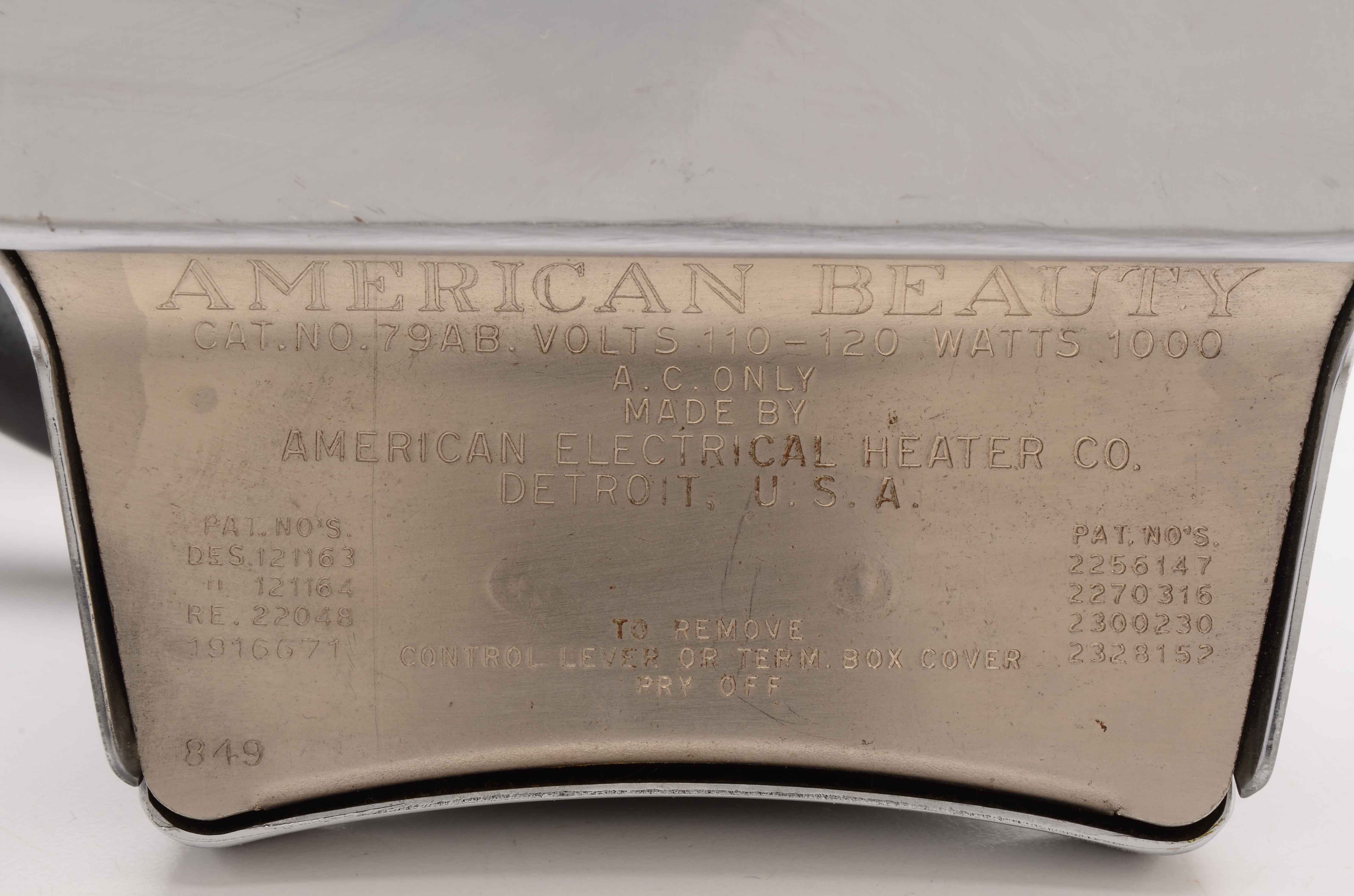 Vintage American Beauty Automatic Steam Iron