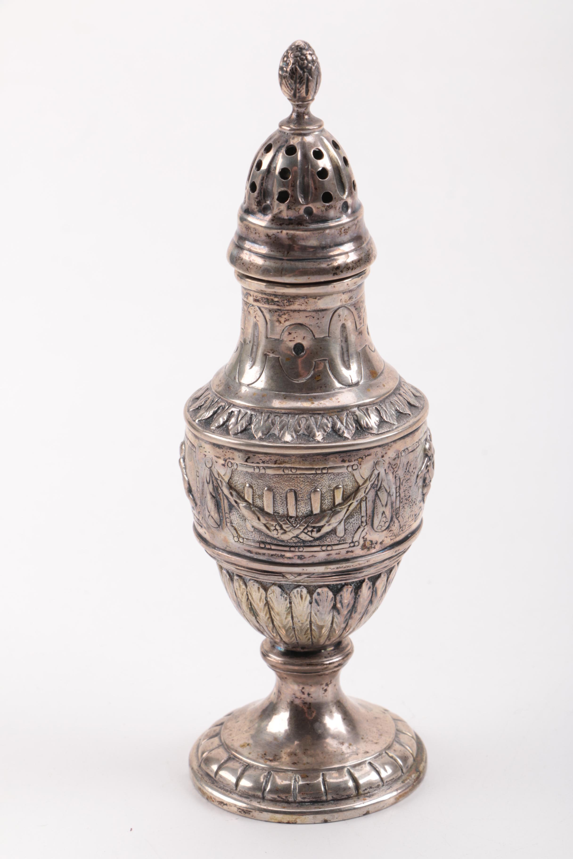 Vintage German 800 Silver Salt Shaker