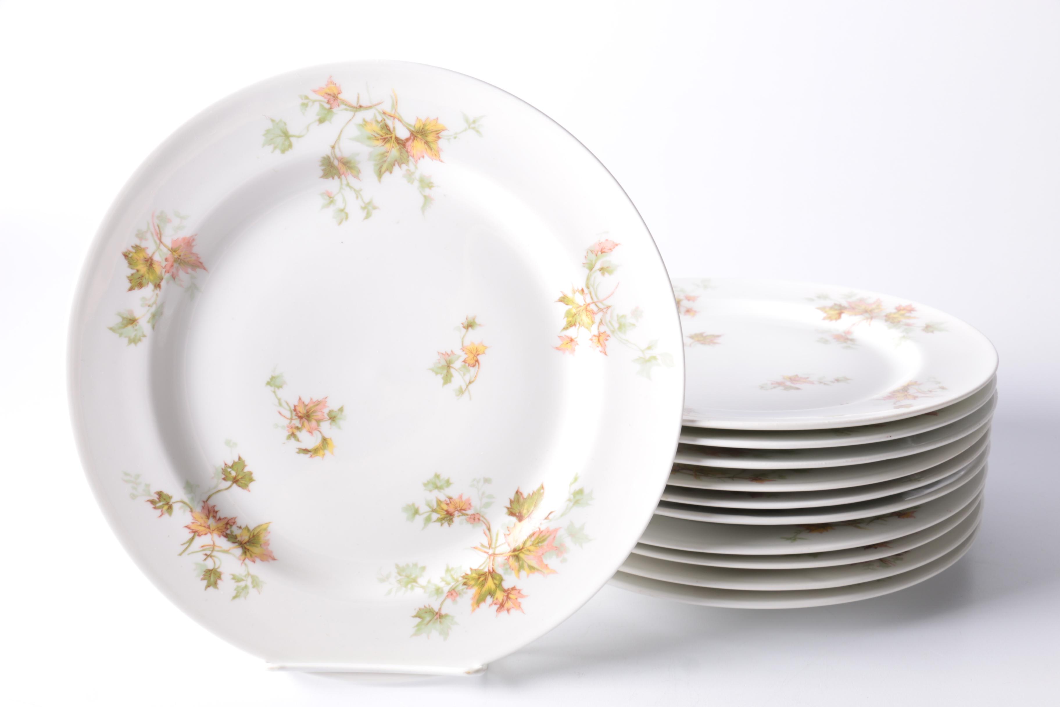 Haviland Limoges "Autumn Leaf" China Tableware