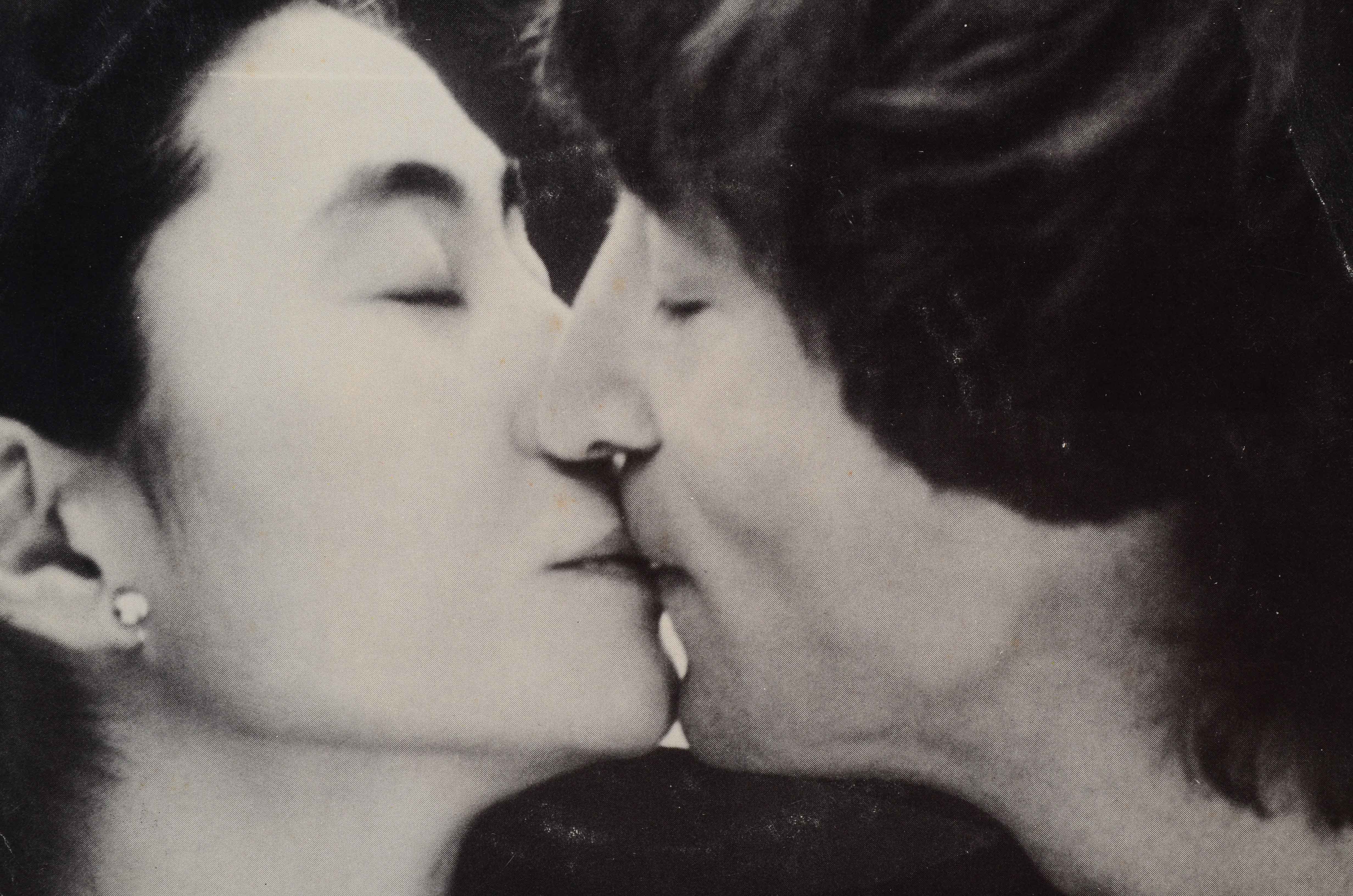John Lennon and Yoko Ono Misprinted Vinyl 45 "Double Fantasy"