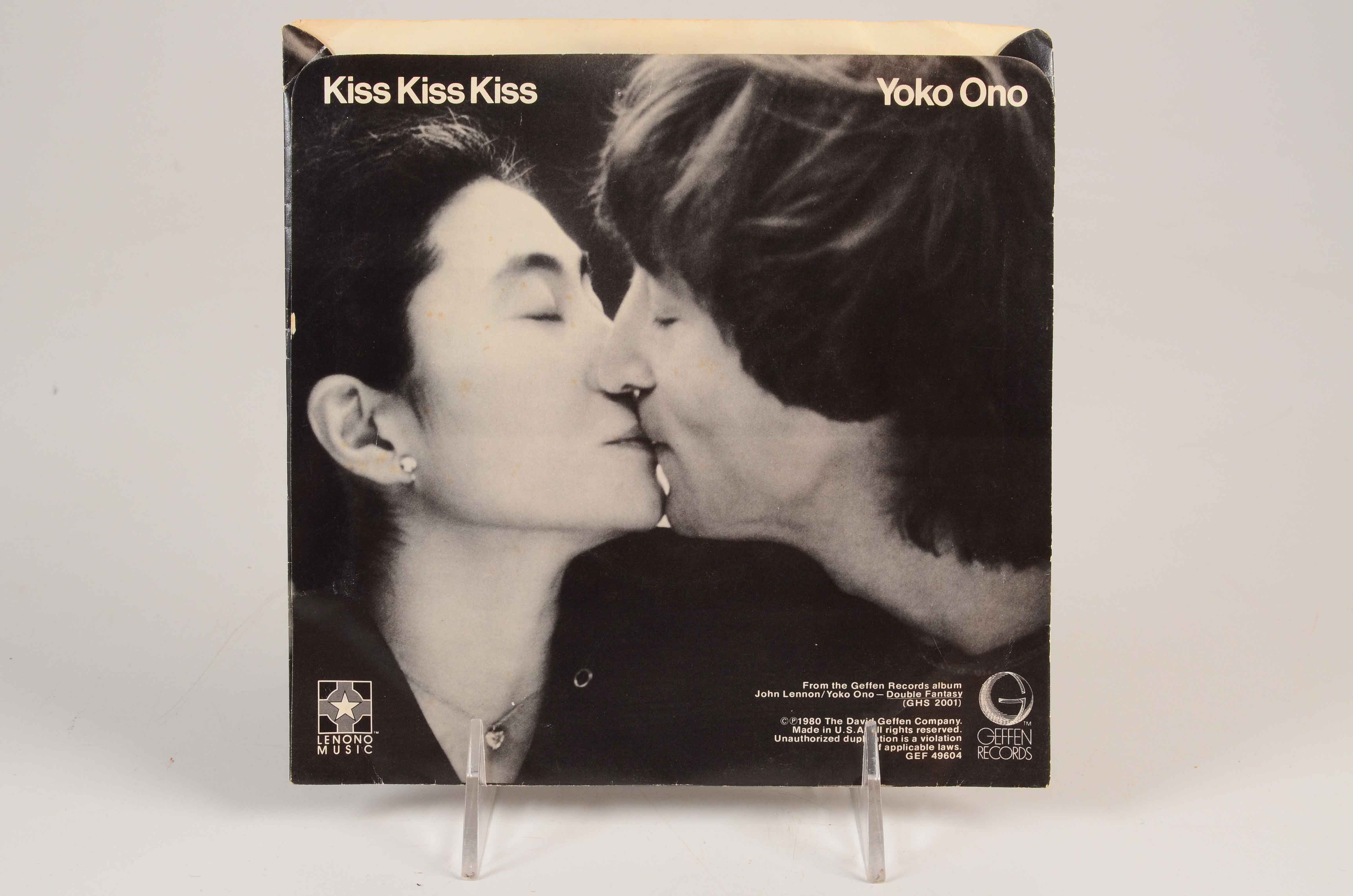 John Lennon and Yoko Ono Misprinted Vinyl 45 "Double Fantasy"