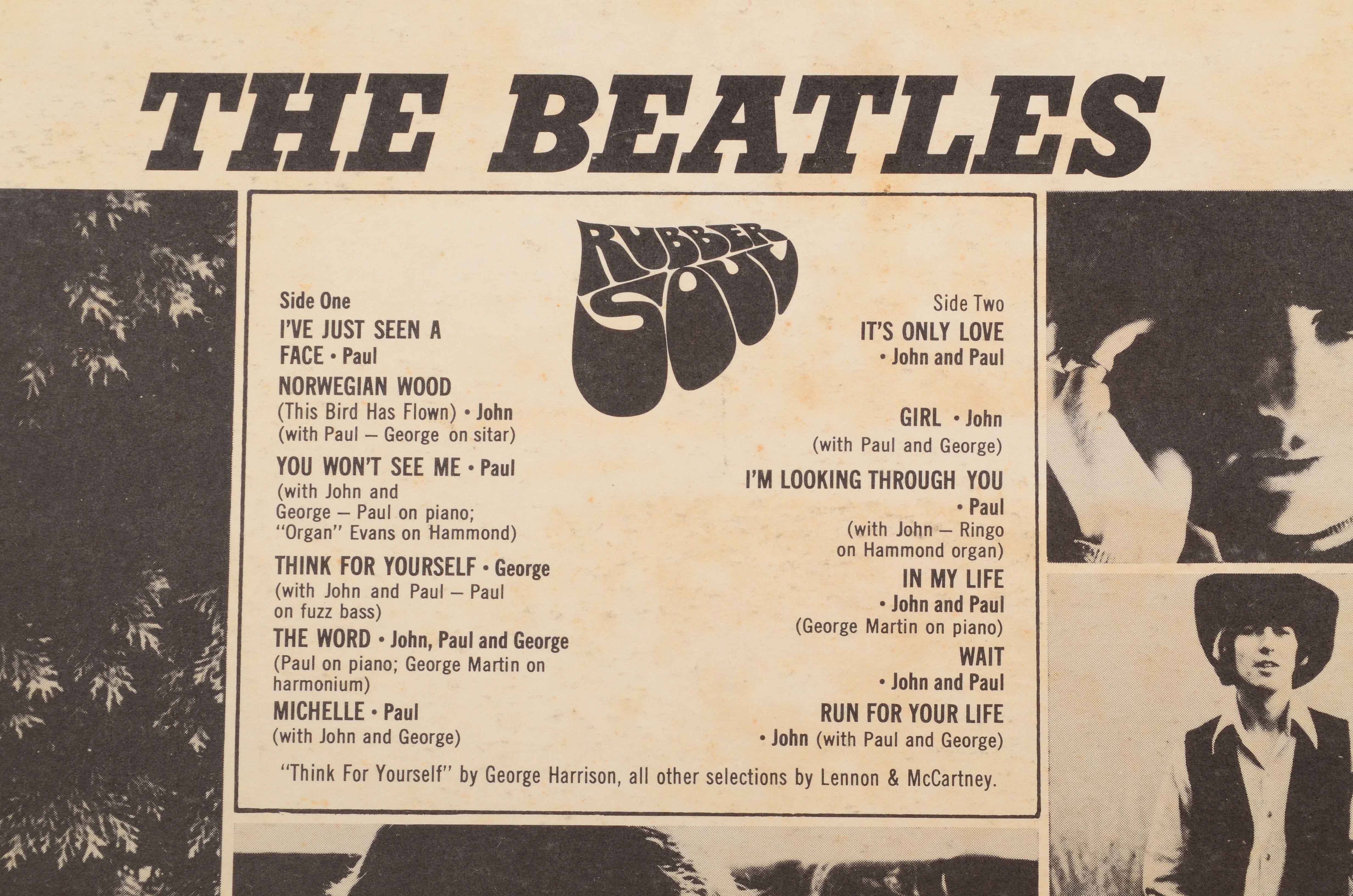 Beatles "Meet the Beatles!" and "Rubber Soul" First Pressings