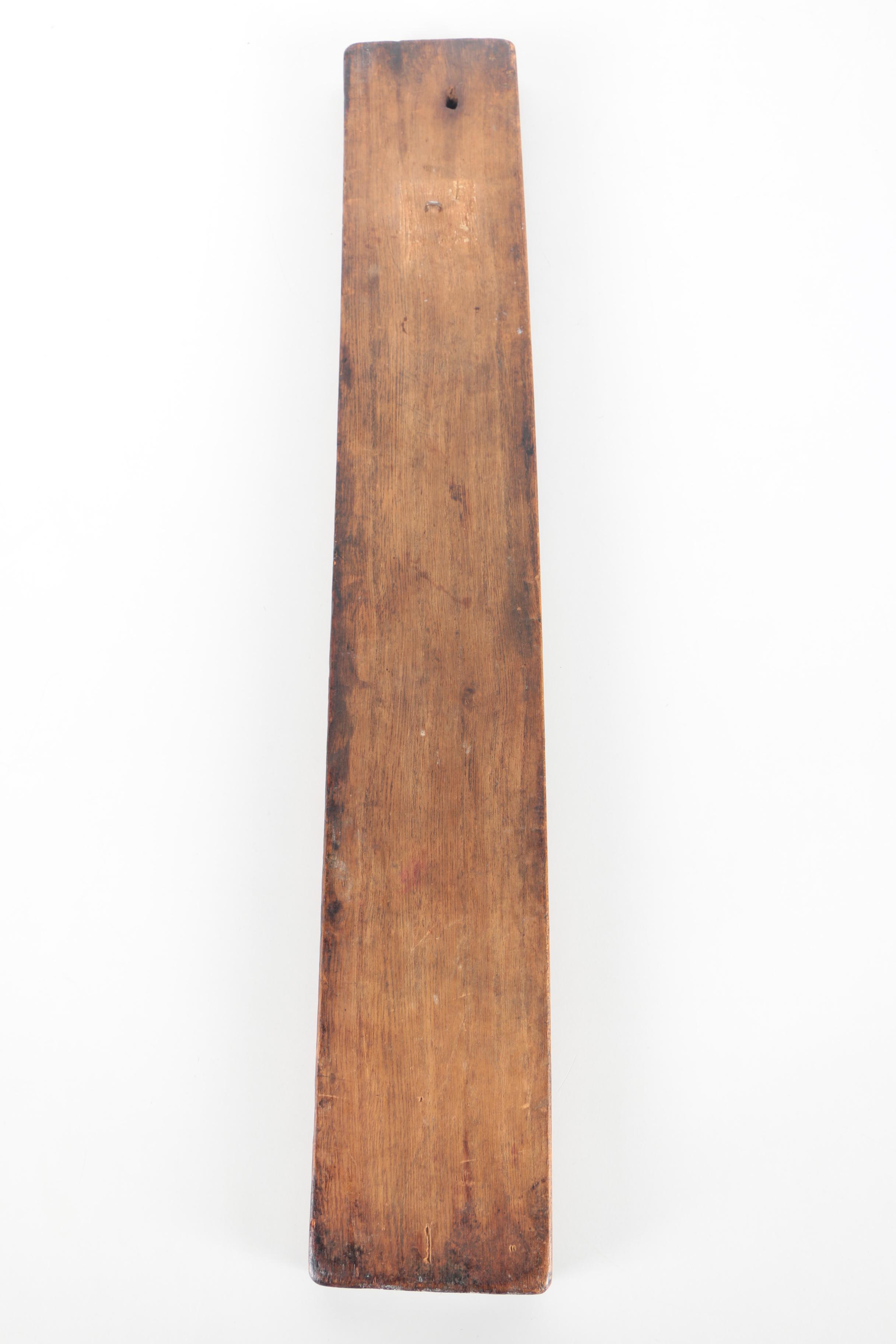 Primitive Carved Wood Cookie Mold