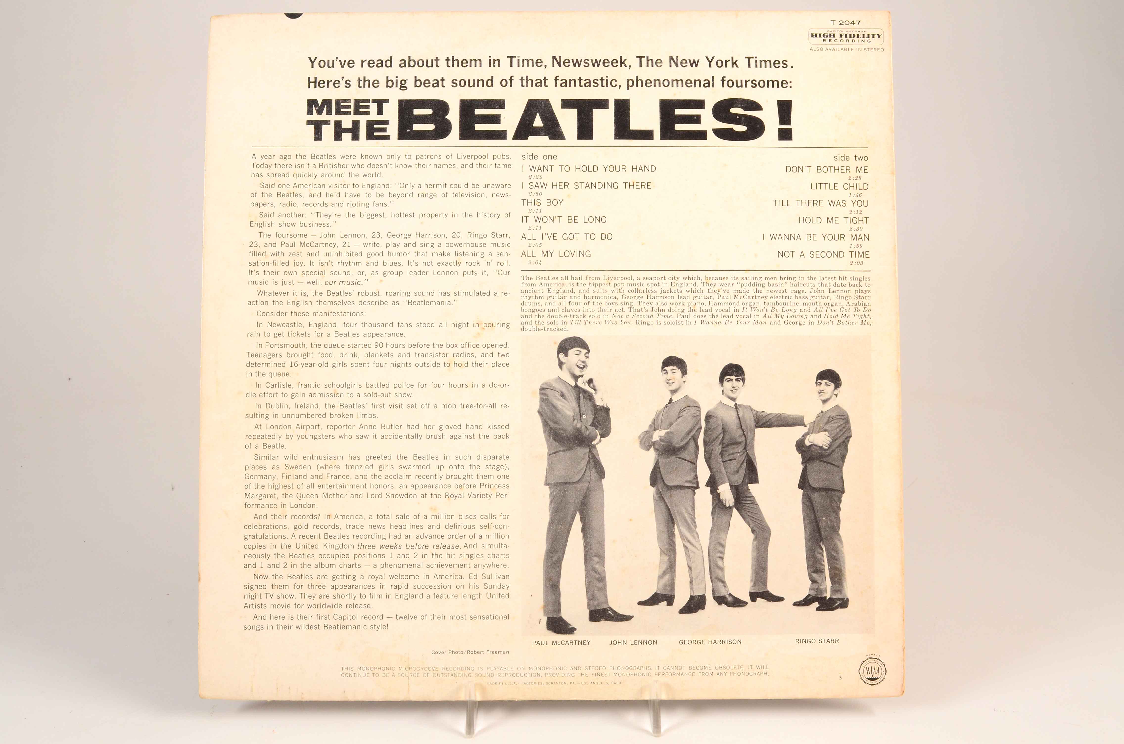 Beatles "Meet the Beatles!" and "Rubber Soul" First Pressings