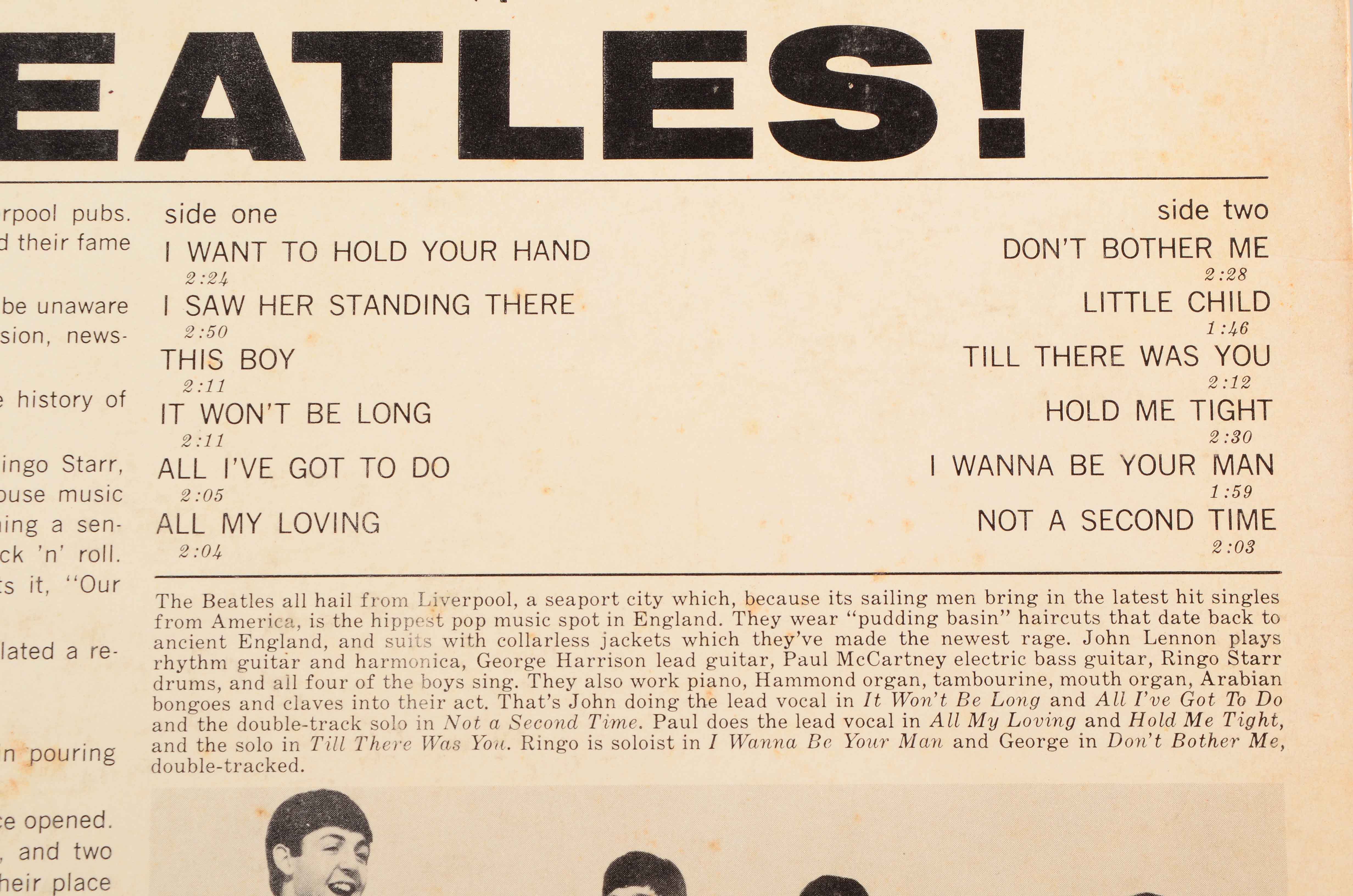 Beatles "Meet the Beatles!" and "Rubber Soul" First Pressings