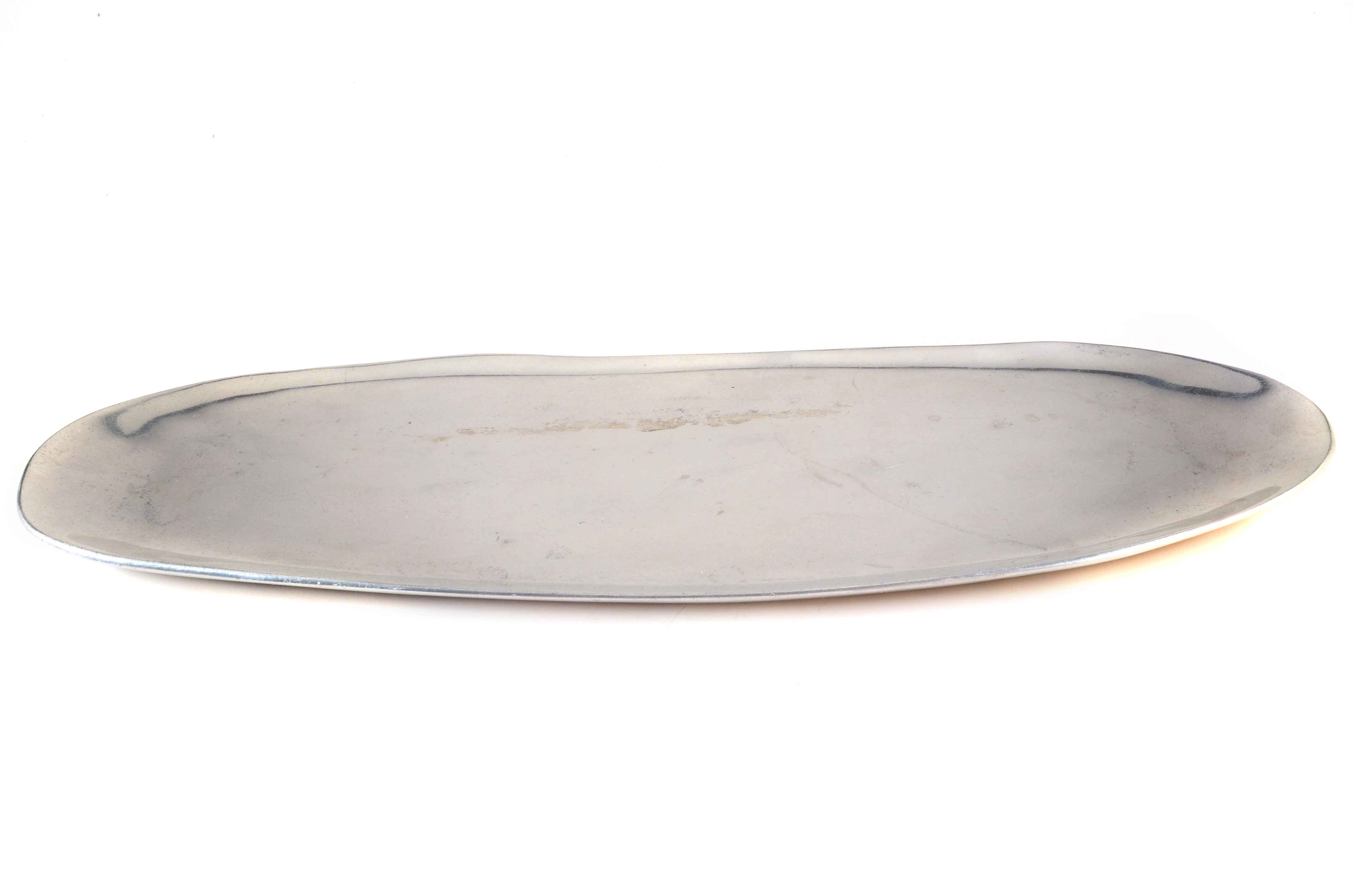 Mid Century Modern Nambe Style Serving Tray