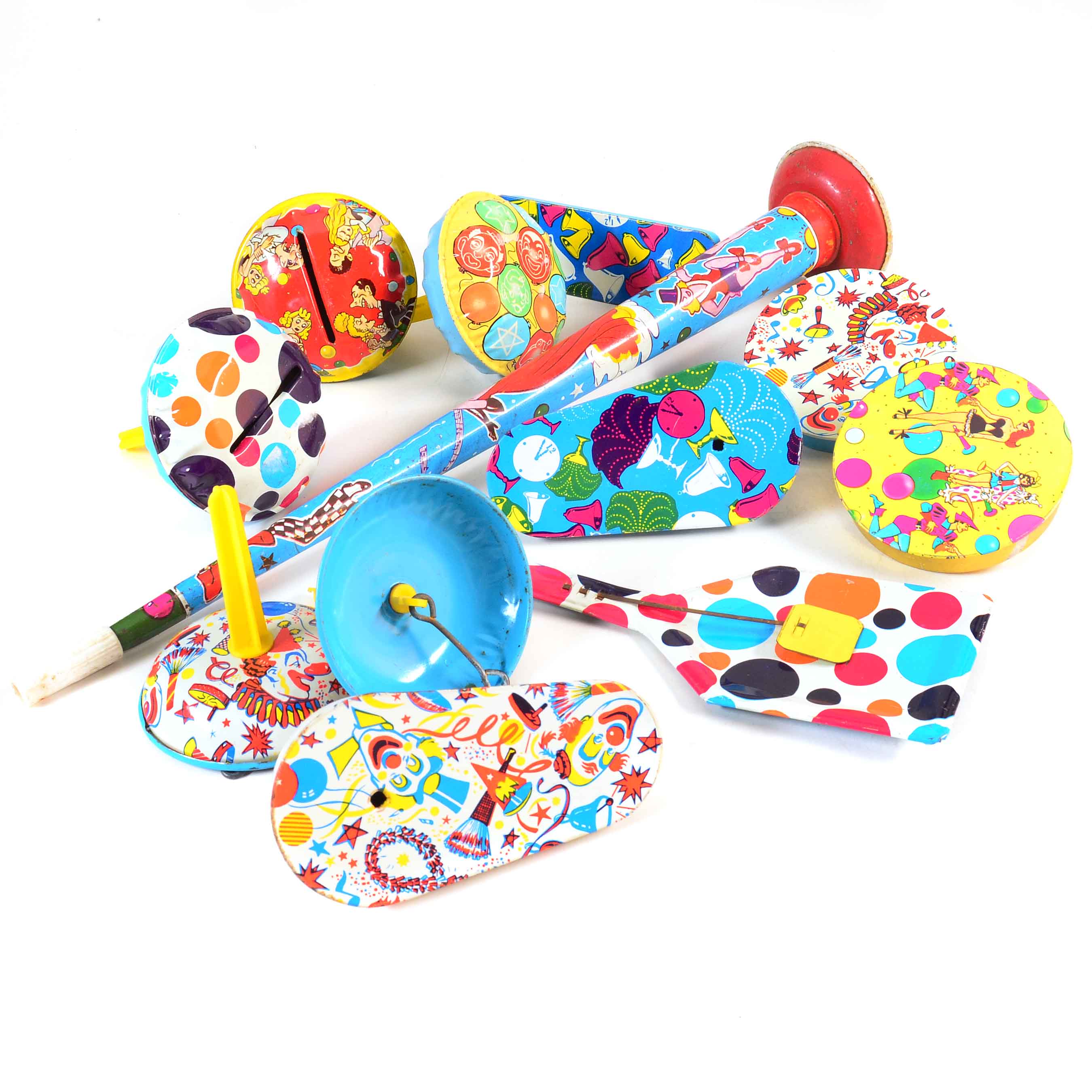 Set of Vintage Party Noise Makers