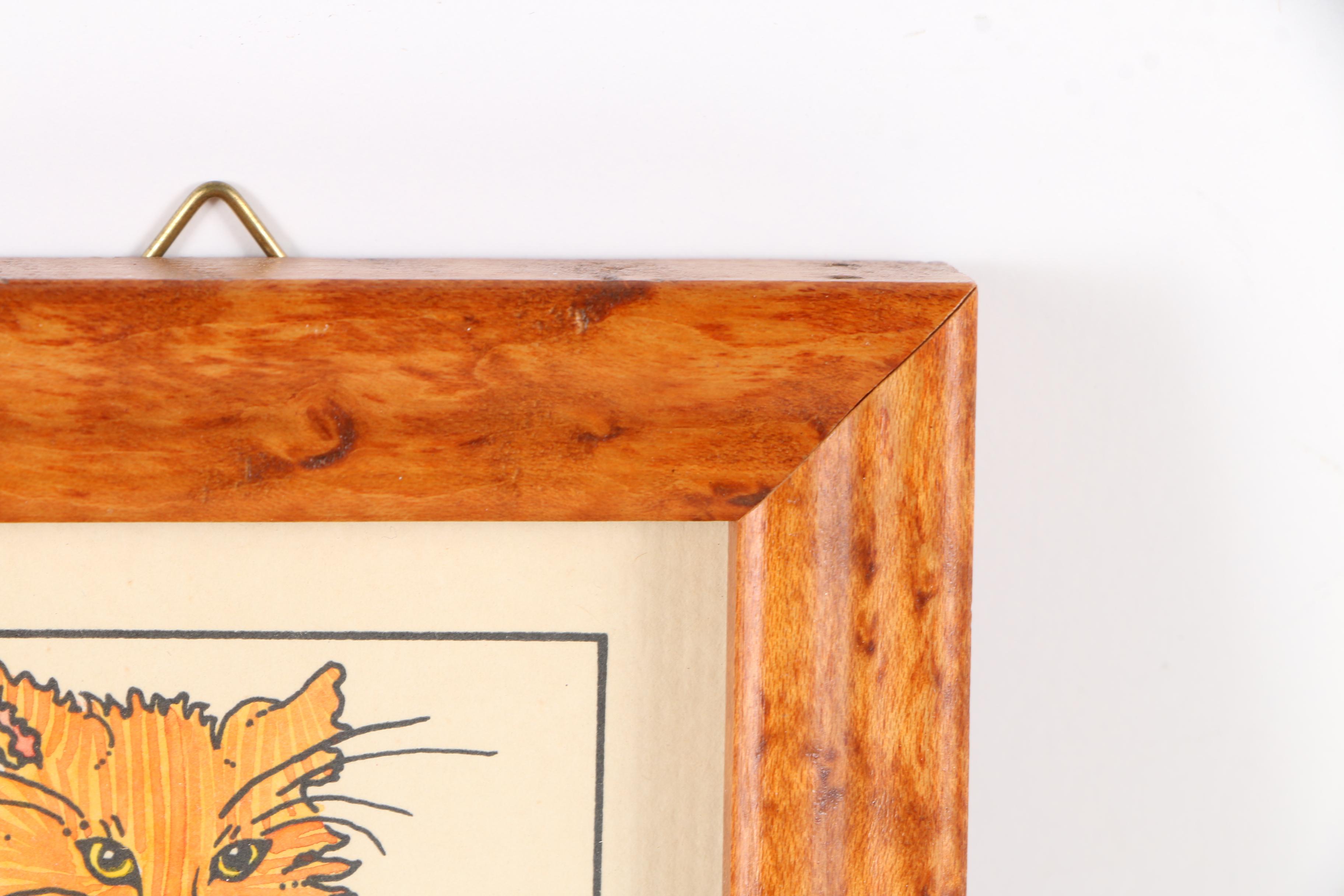 Cat-Themed Artwork Including a Paper Cut-Out