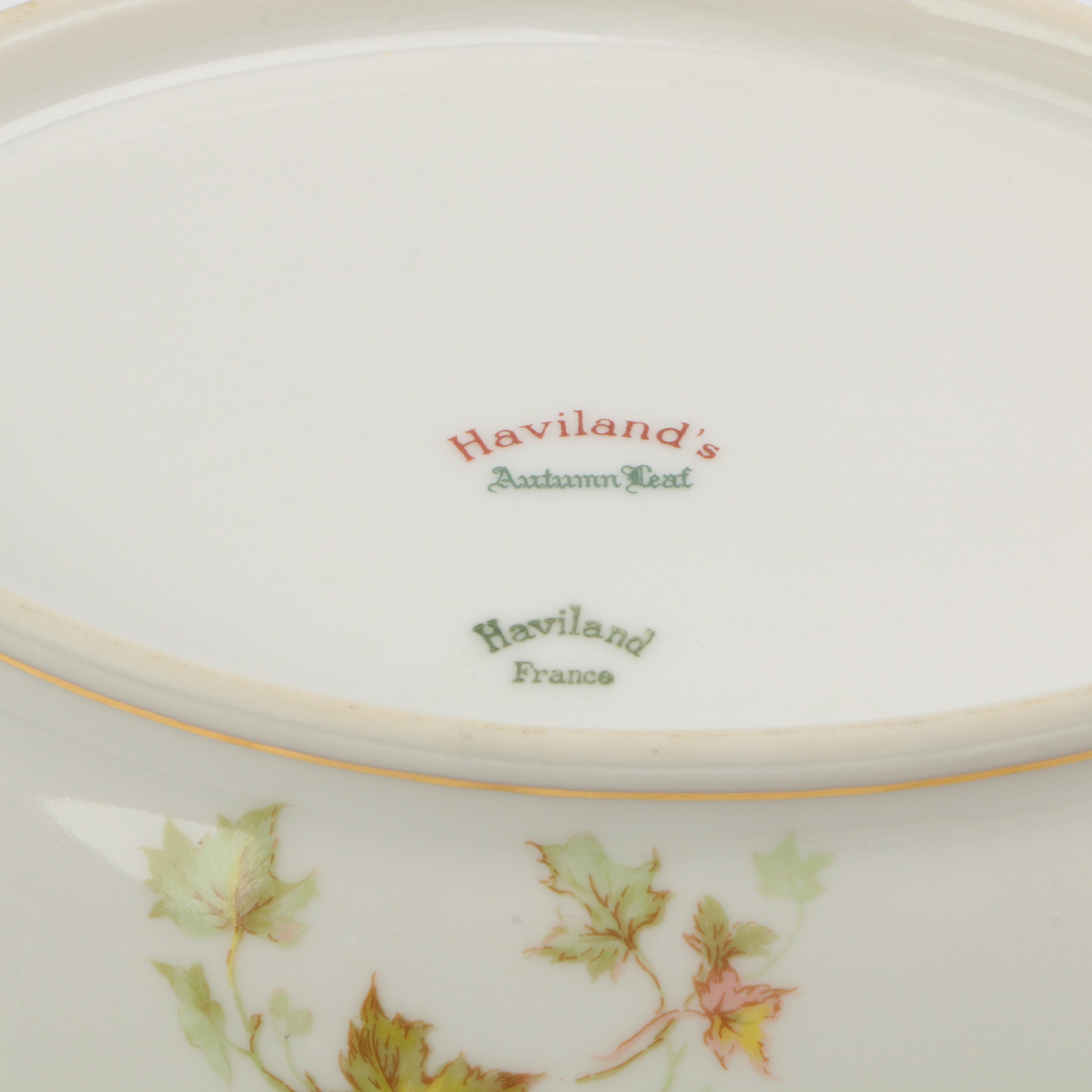 Haviland "Autumn Leaf" Tableware