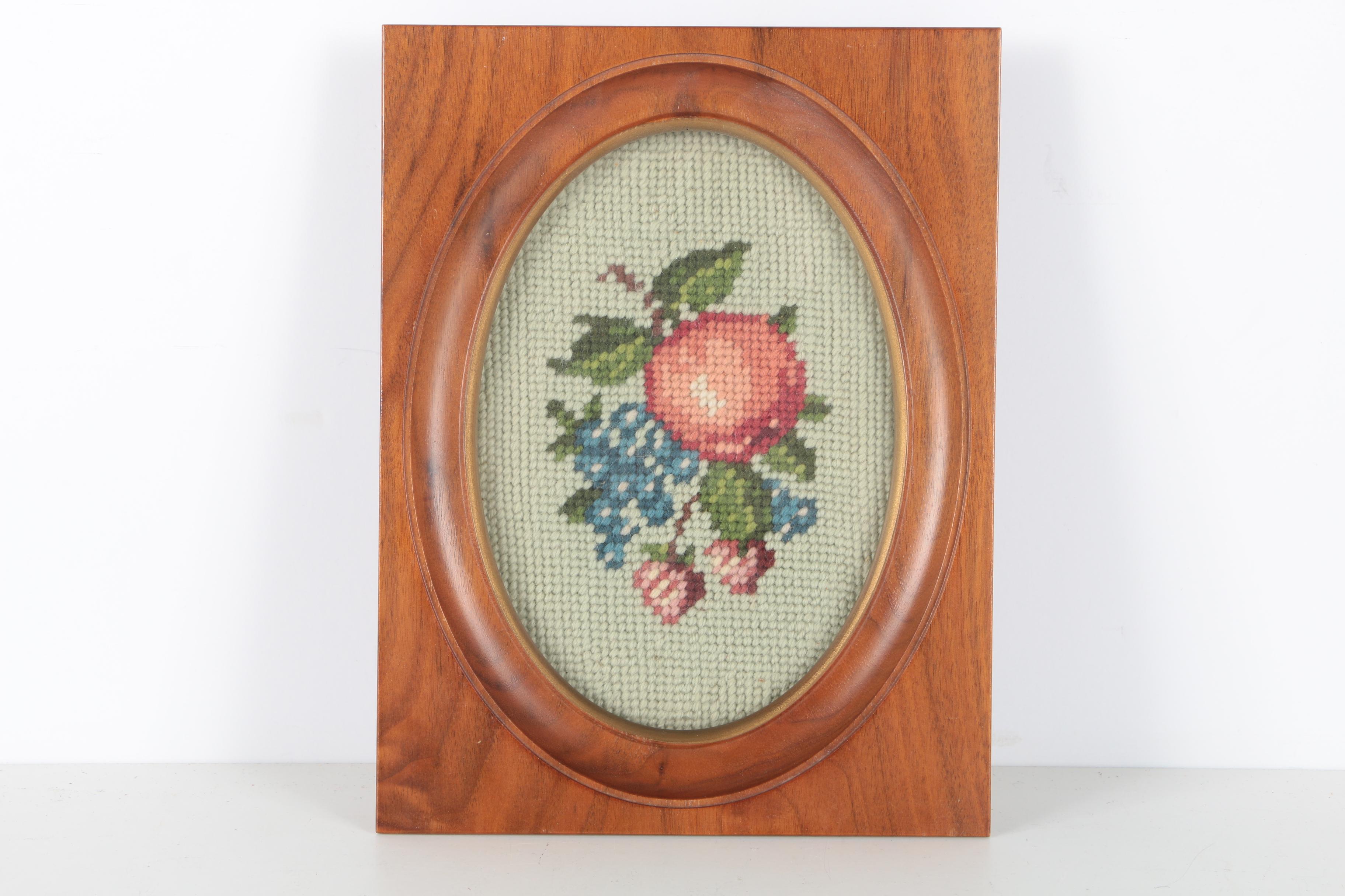 Framed Vintage Cross Stitch Pieces