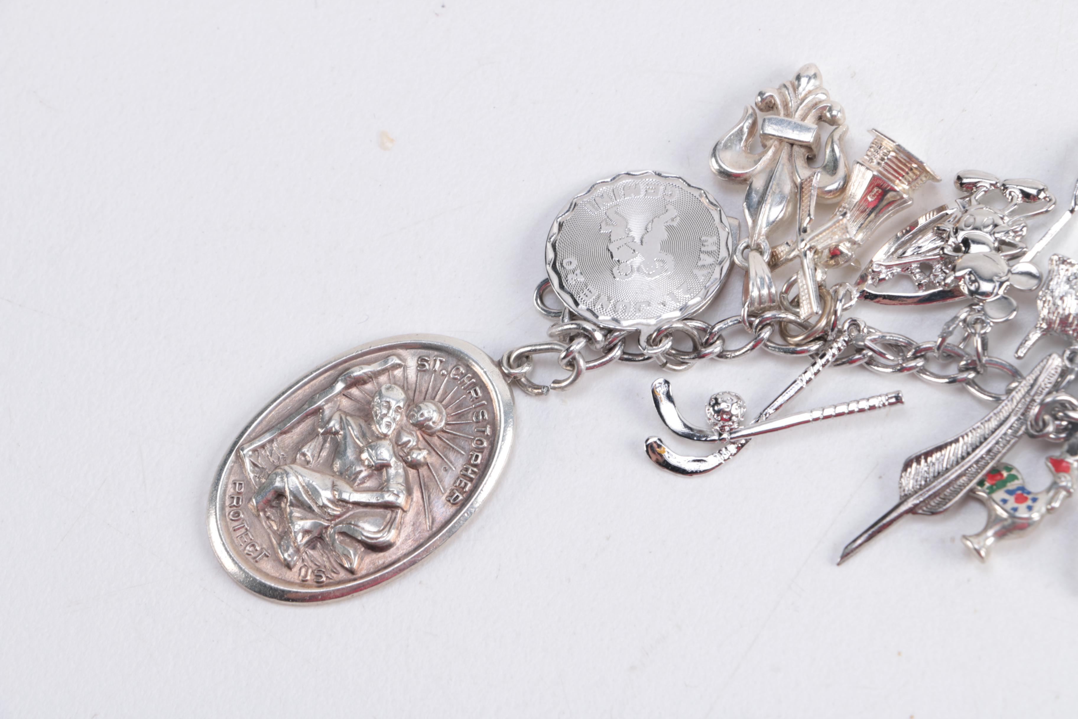 Sterling Silver Charm Bracelet