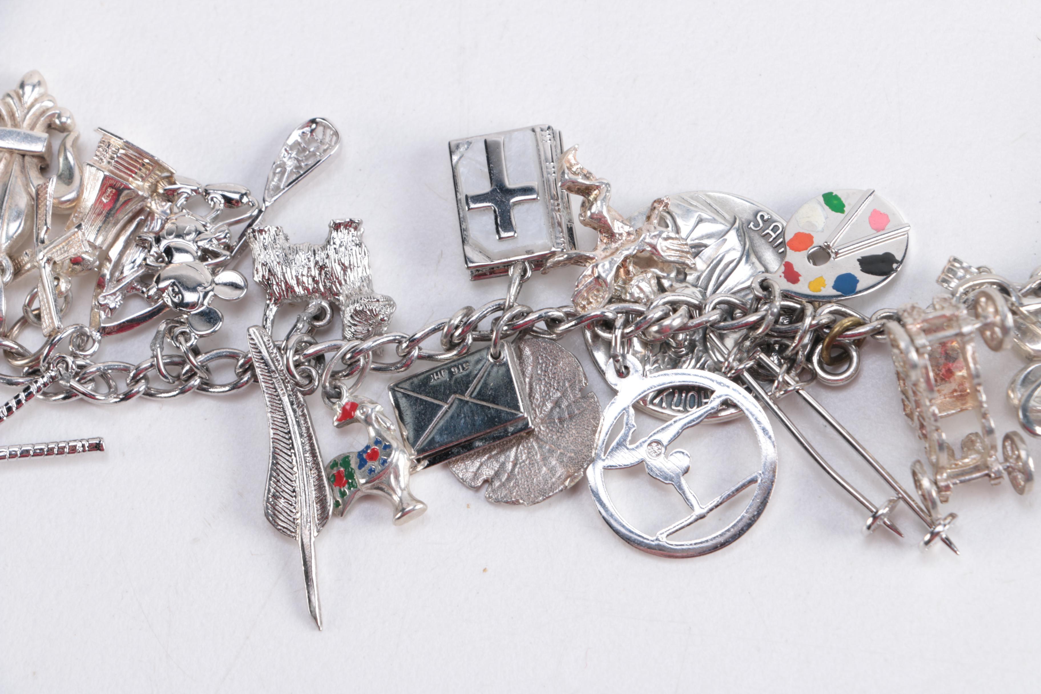 Sterling Silver Charm Bracelet