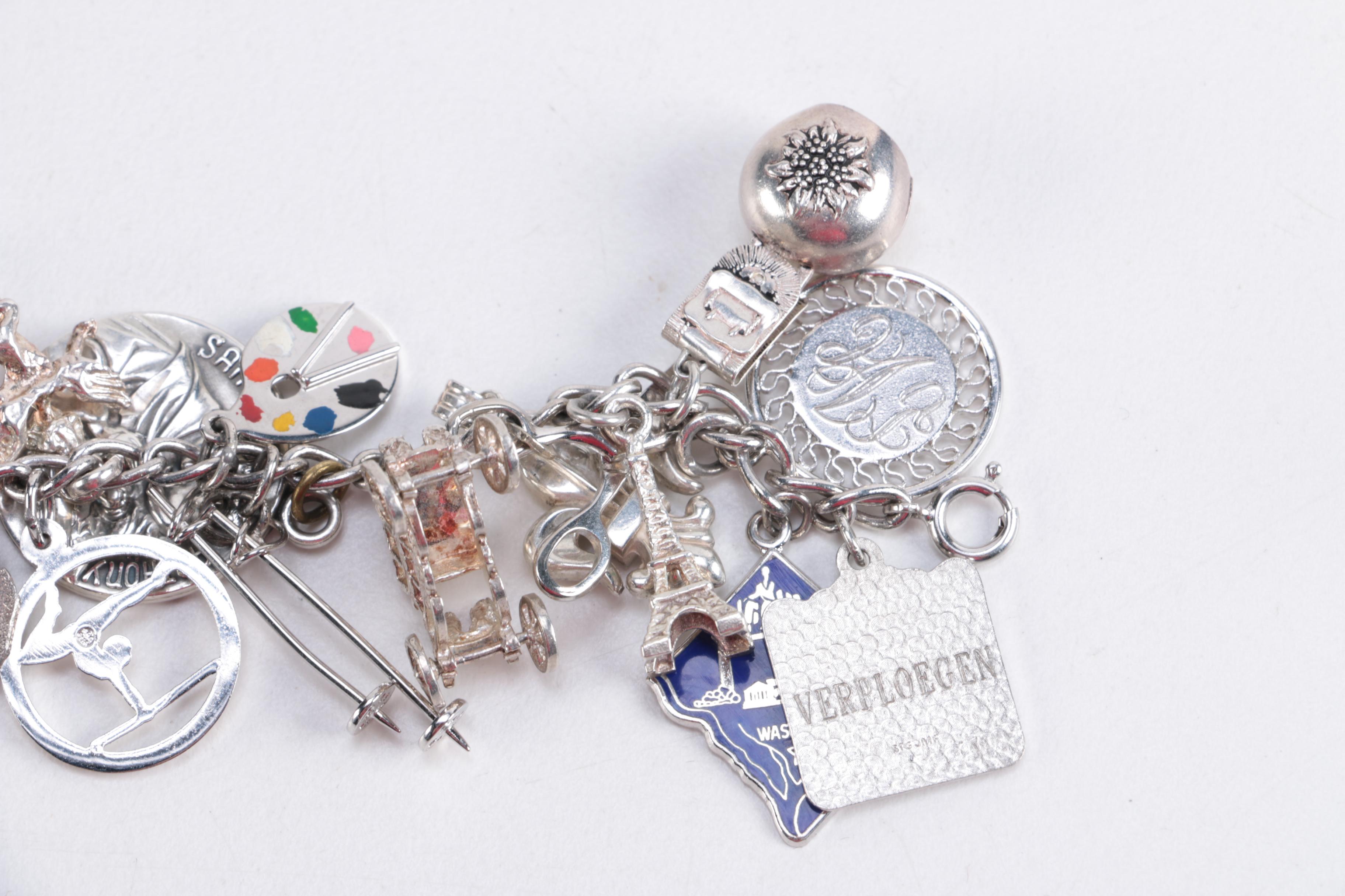 Sterling Silver Charm Bracelet