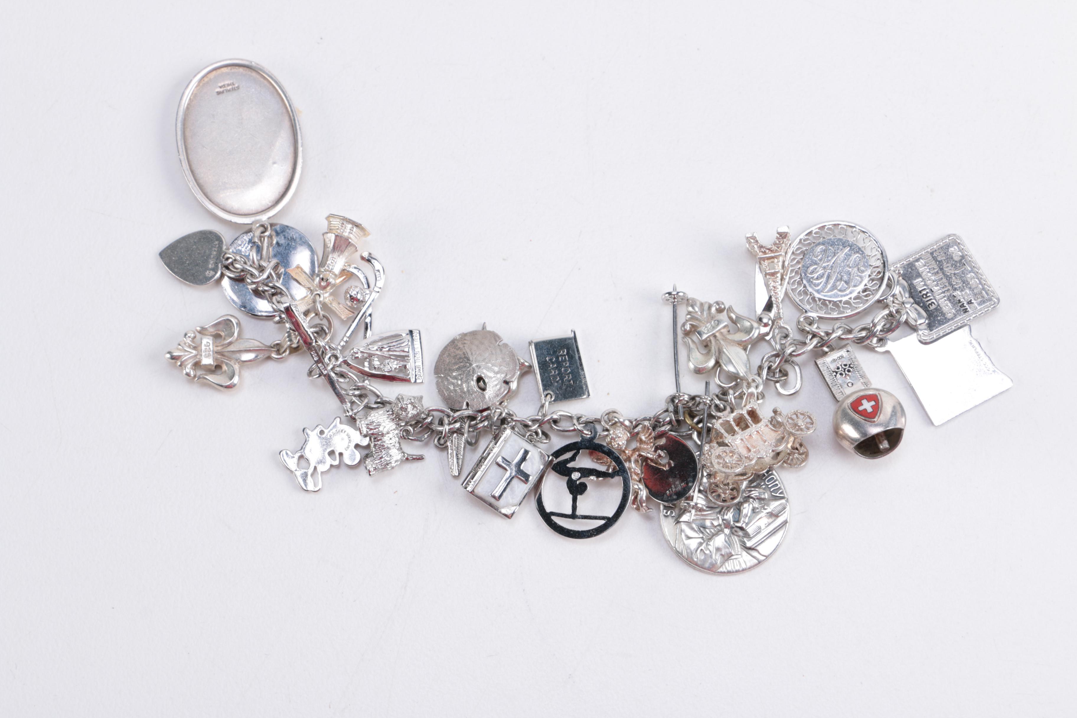 Sterling Silver Charm Bracelet