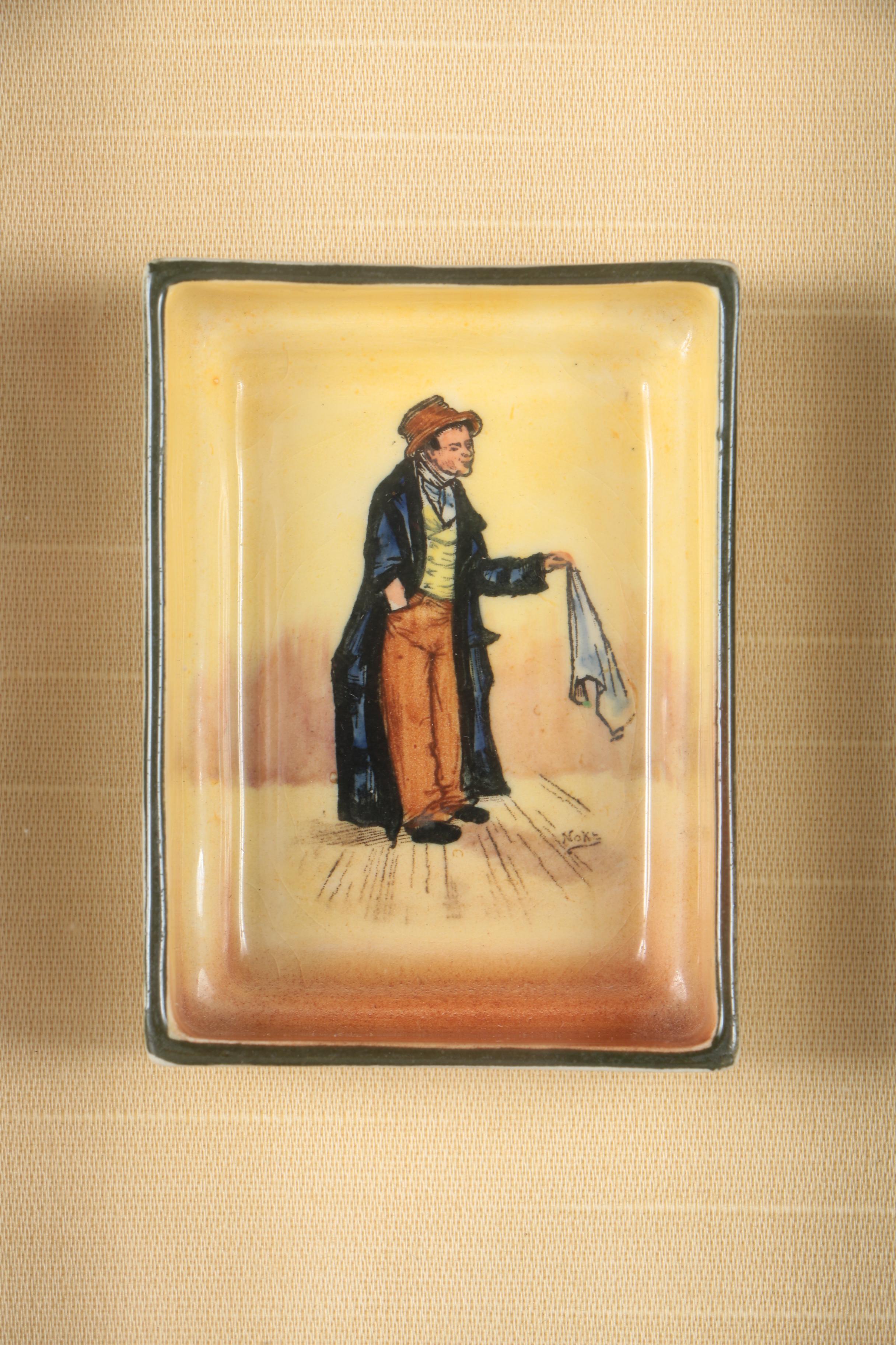 Framed Royal Doulton Dickens Collection Dishes