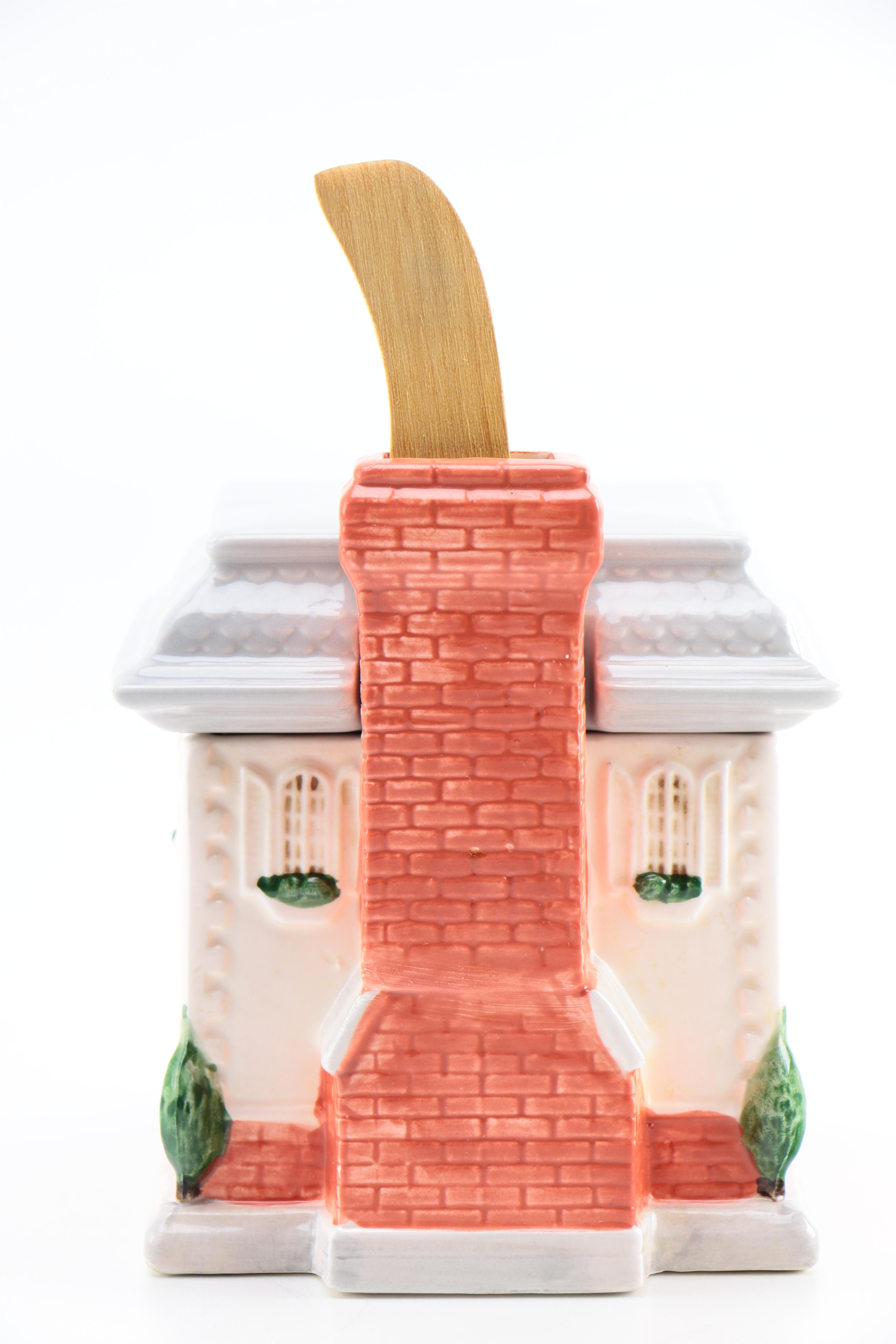 Vintage Ceramic Fitz and Floyd Candleholders and Butter Dishes