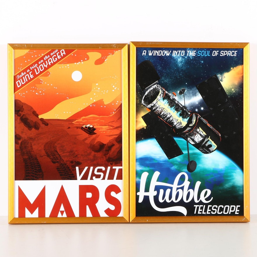 Promotional Space Theme Offset Lithographs