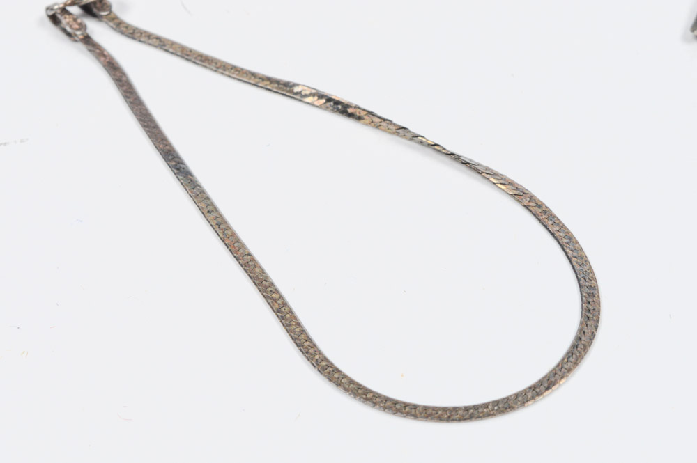 Vintage Sterling Silver Brooch and Bracelet Pairing