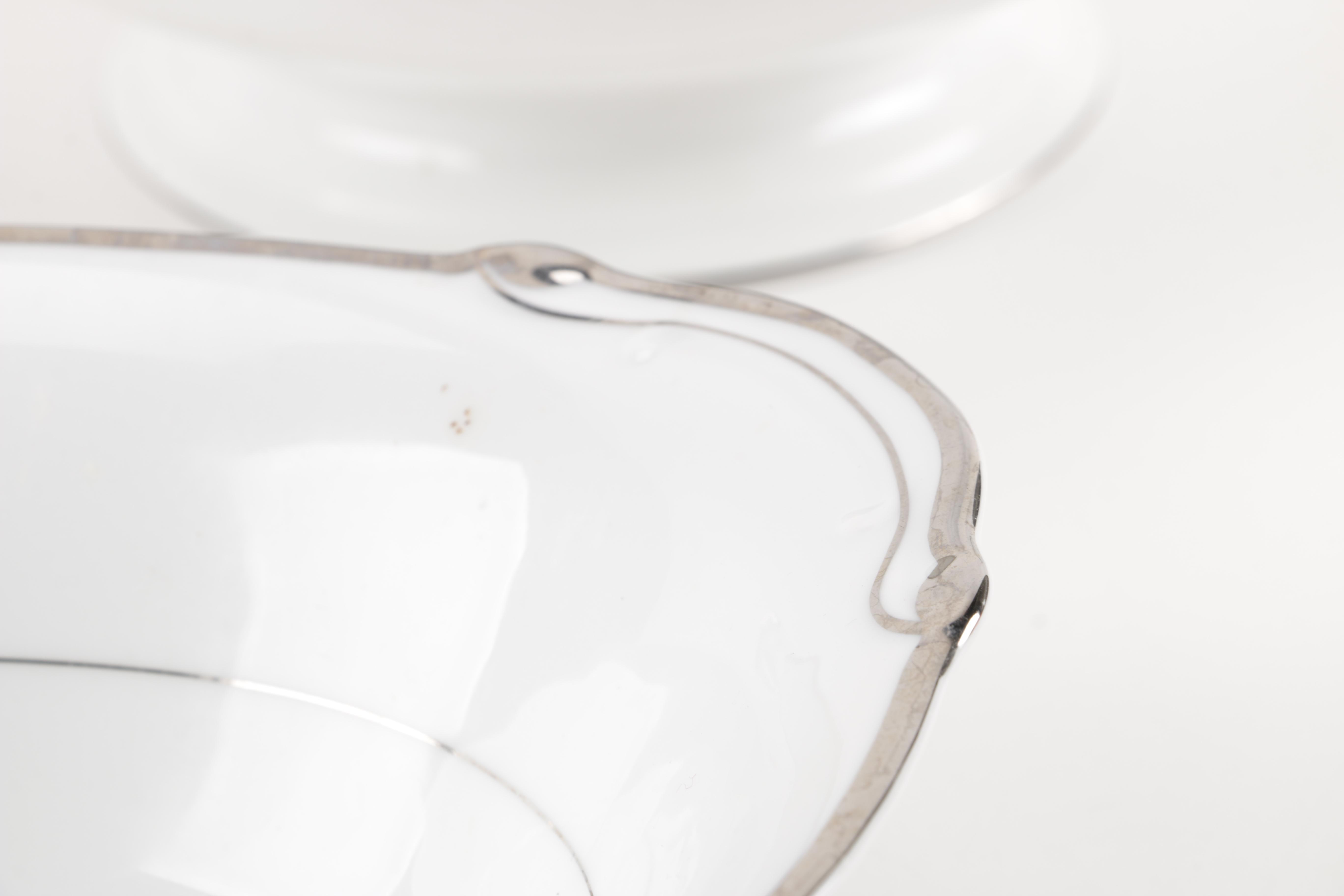 Harmony House "Silver Melody" Fine China Serveware