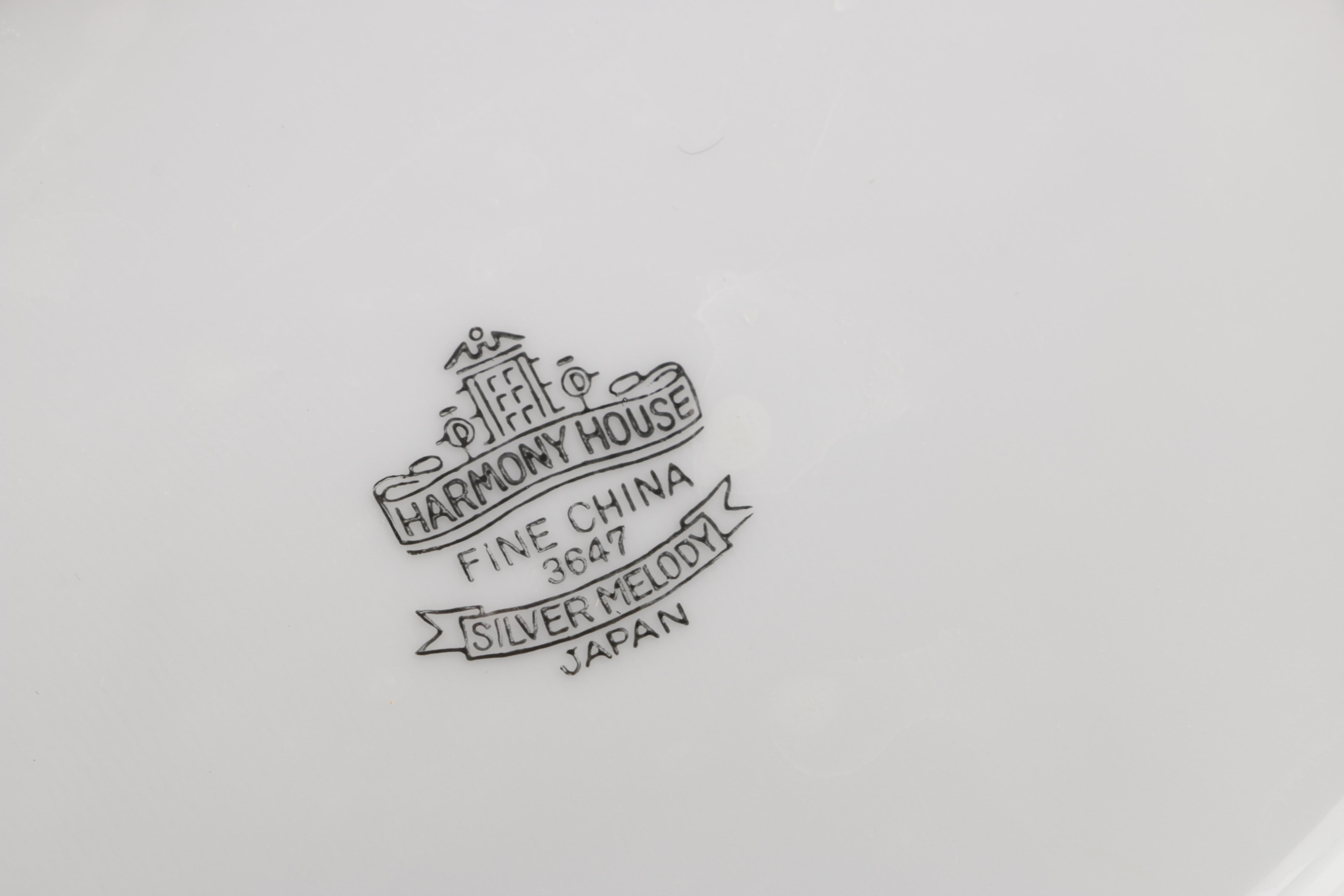 Harmony House "Silver Melody" Fine China Serveware