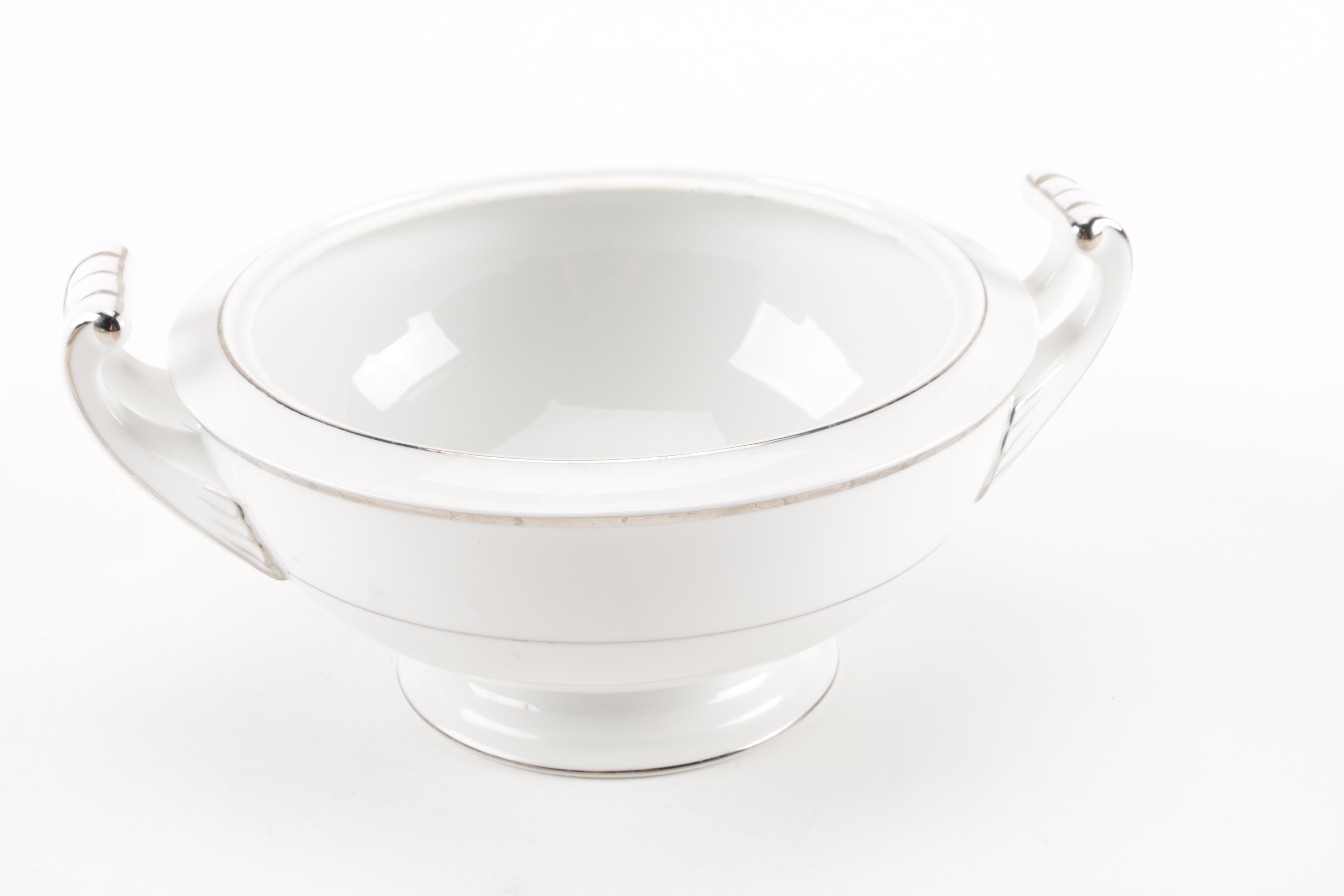 Harmony House "Silver Melody" Fine China Serveware