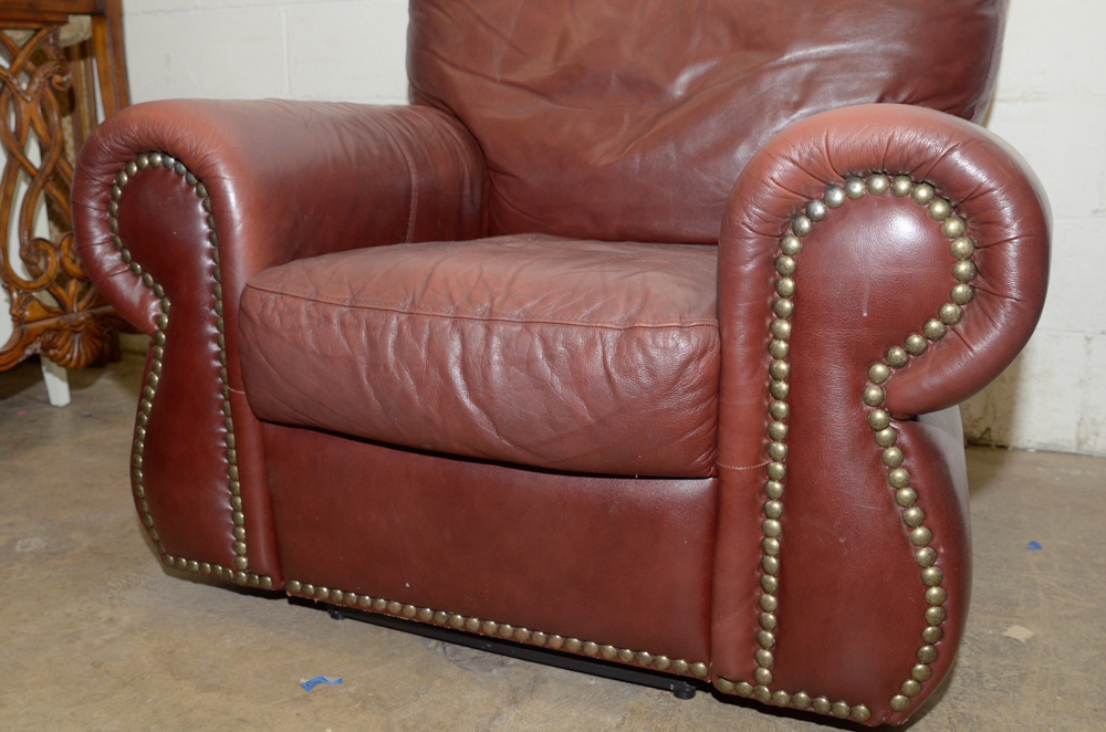 Divani Chateau D'ax Italian Leather Recliner
