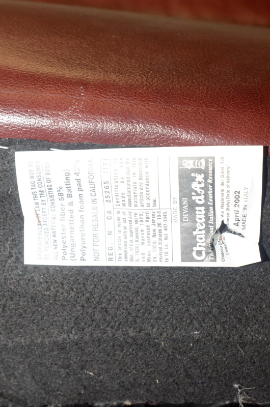 Divani Chateau D'ax Italian Leather Recliner