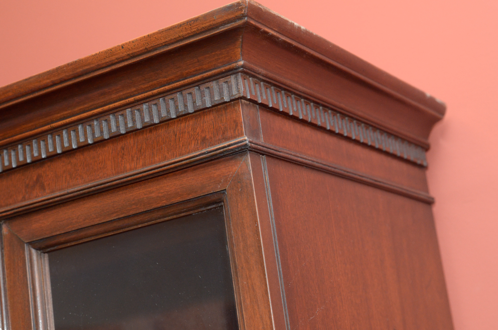 Hepplewhite Style Bow Front China Cabinet