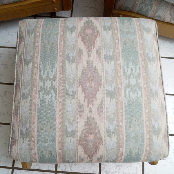Upholstered Chairs with Matching Ottoman