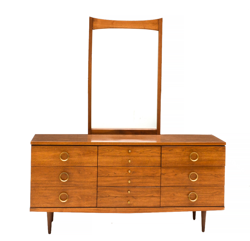 Robinson Mid Century Modern Dresser with Mirror