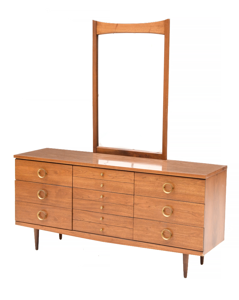 Robinson Mid Century Modern Dresser with Mirror