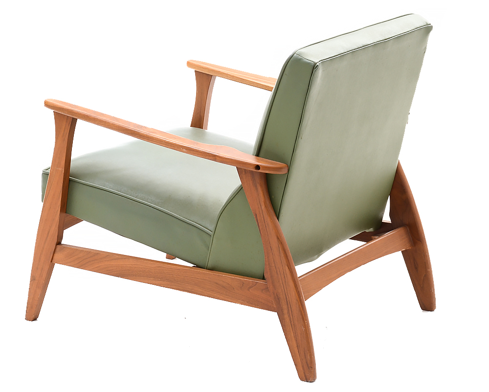 Pair of Mid Century Modern Walnut Lounge Chairs