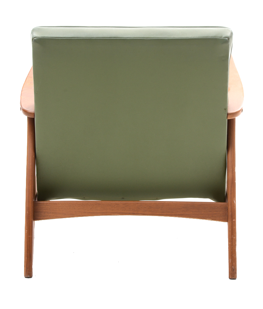 Pair of Mid Century Modern Walnut Lounge Chairs