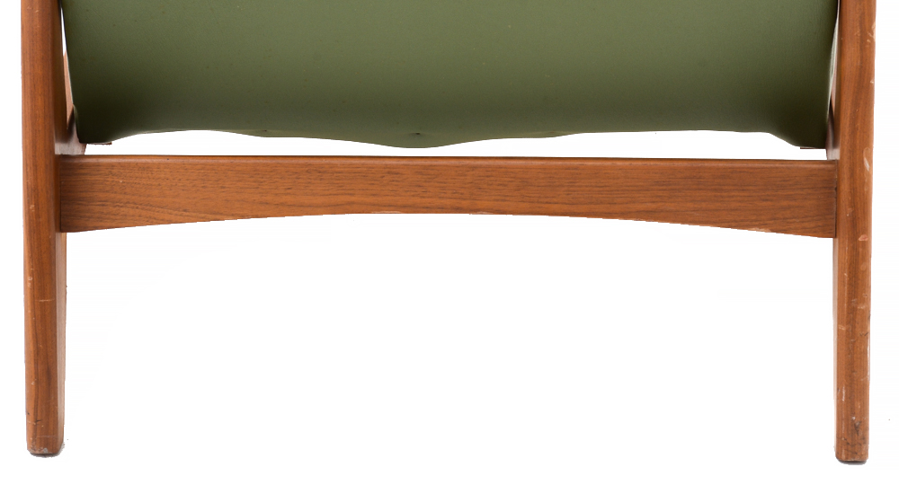 Pair of Mid Century Modern Walnut Lounge Chairs