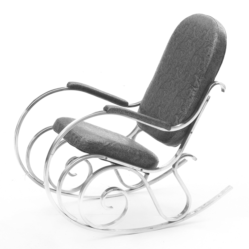 French Mid Century Modern Rocking Chair