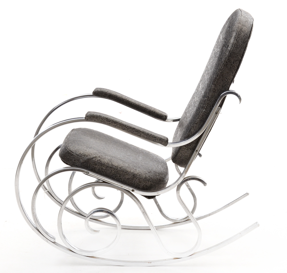 French Mid Century Modern Rocking Chair