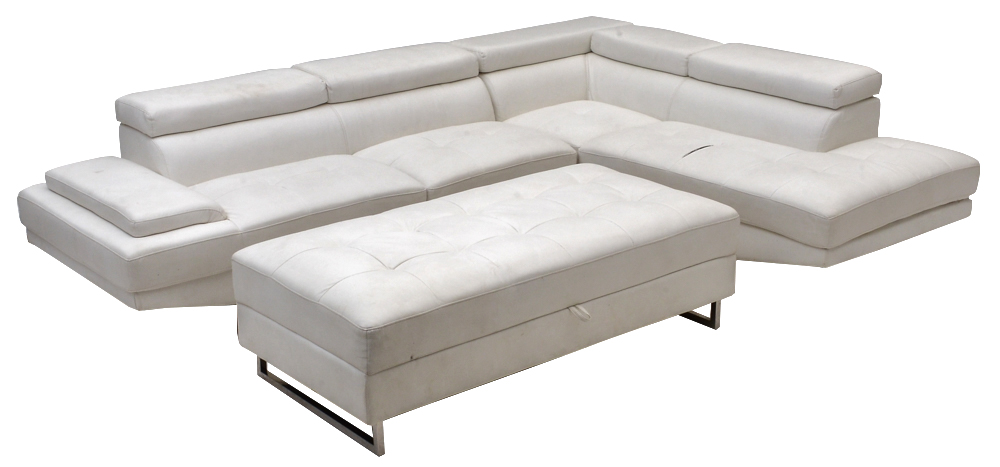 Three Piece Modern Style Leather Sectional Sofa
