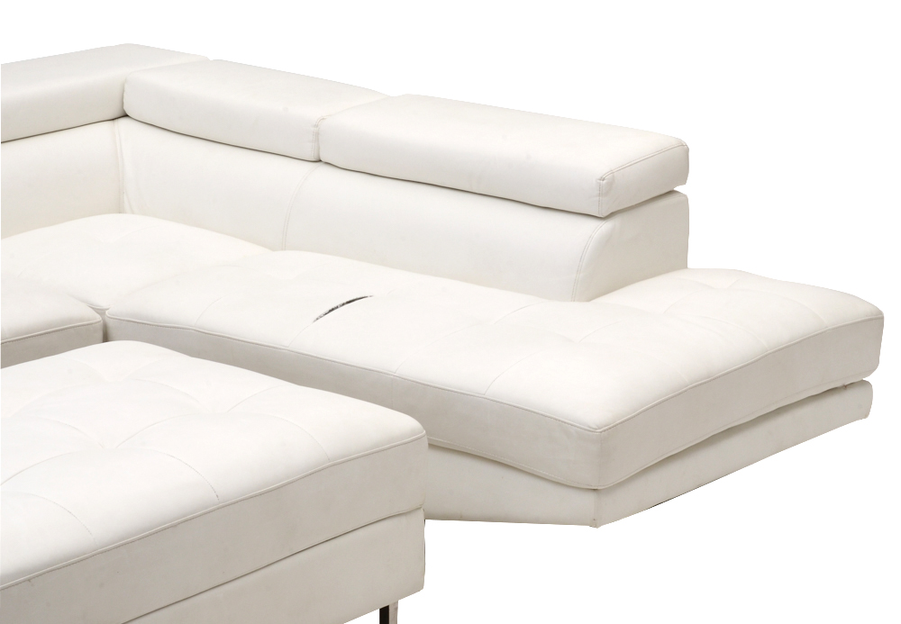 Three Piece Modern Style Leather Sectional Sofa