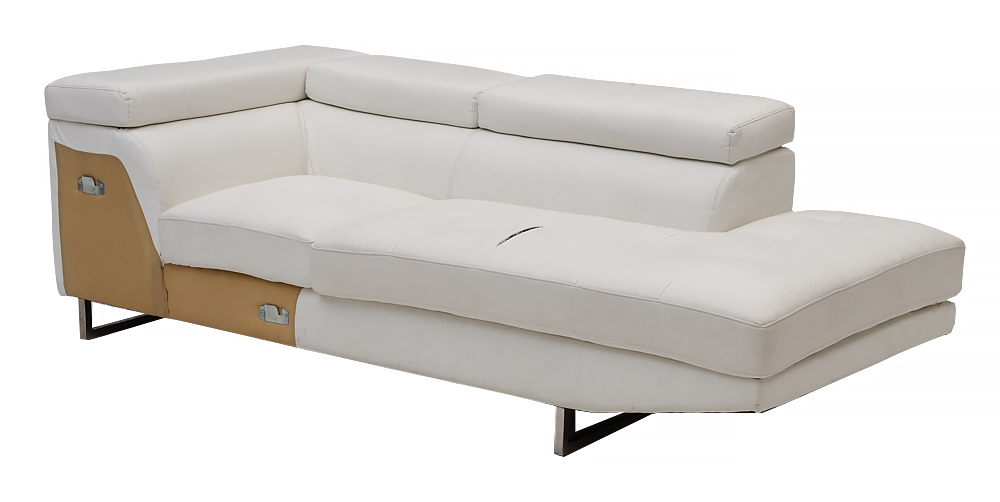 Three Piece Modern Style Leather Sectional Sofa