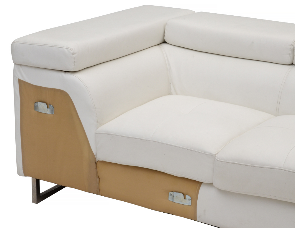 Three Piece Modern Style Leather Sectional Sofa