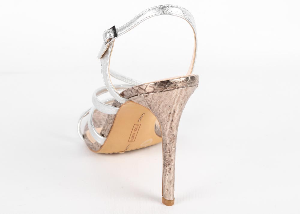 Vince Camuto Tiernan Metallic Strappy Spike Heel Slingbacks