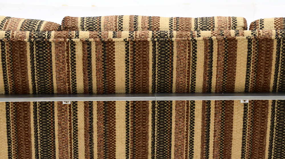 Mid-Century Chrome Flatbar Framed Sofa