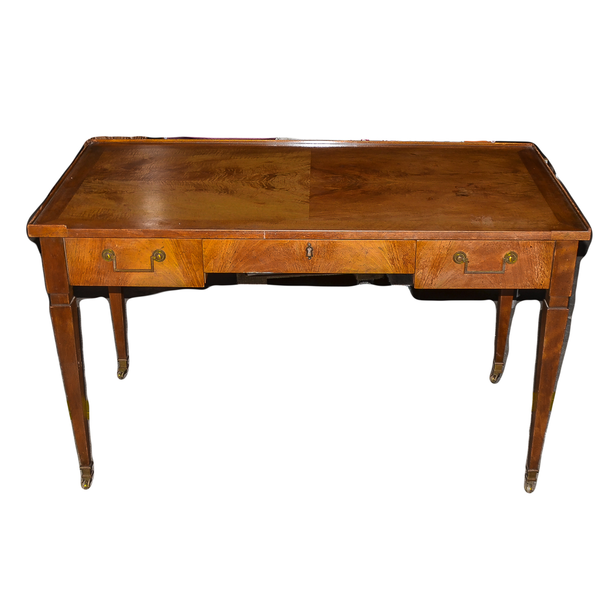 Vintage Wood Writing Desk by Baker Furniture