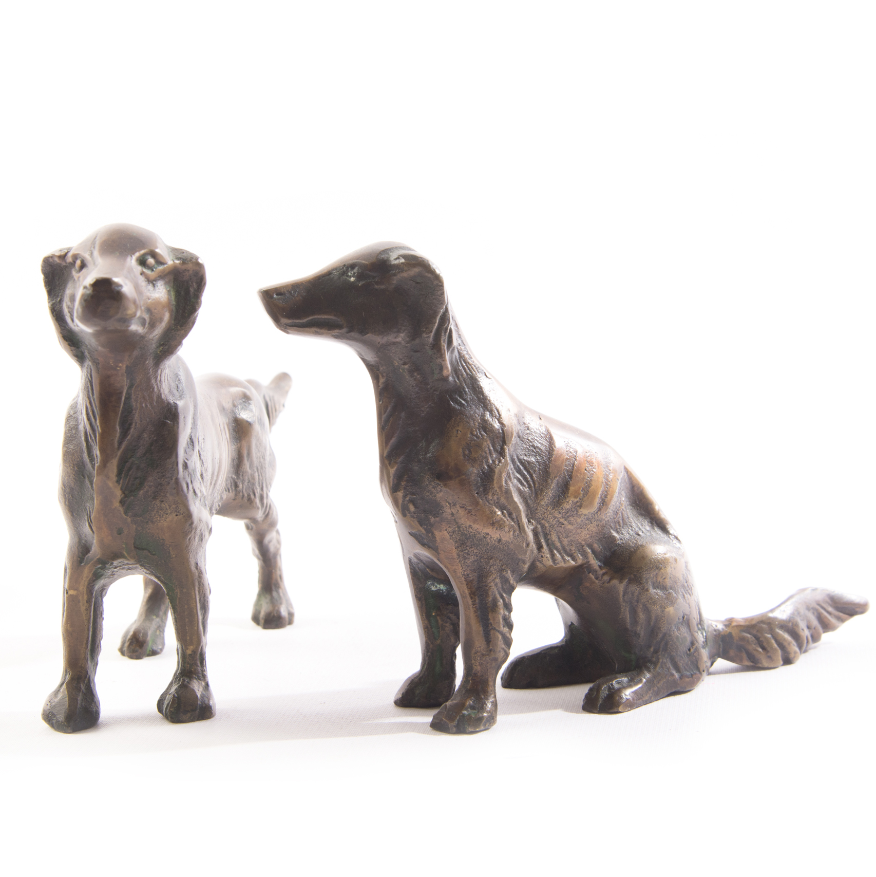 Bronze Dog Sculptures