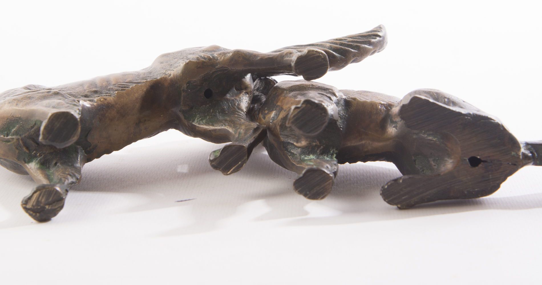 Bronze Dog Sculptures