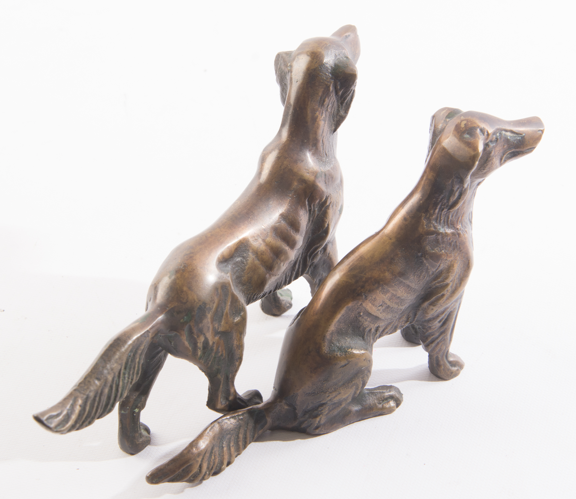 Bronze Dog Sculptures