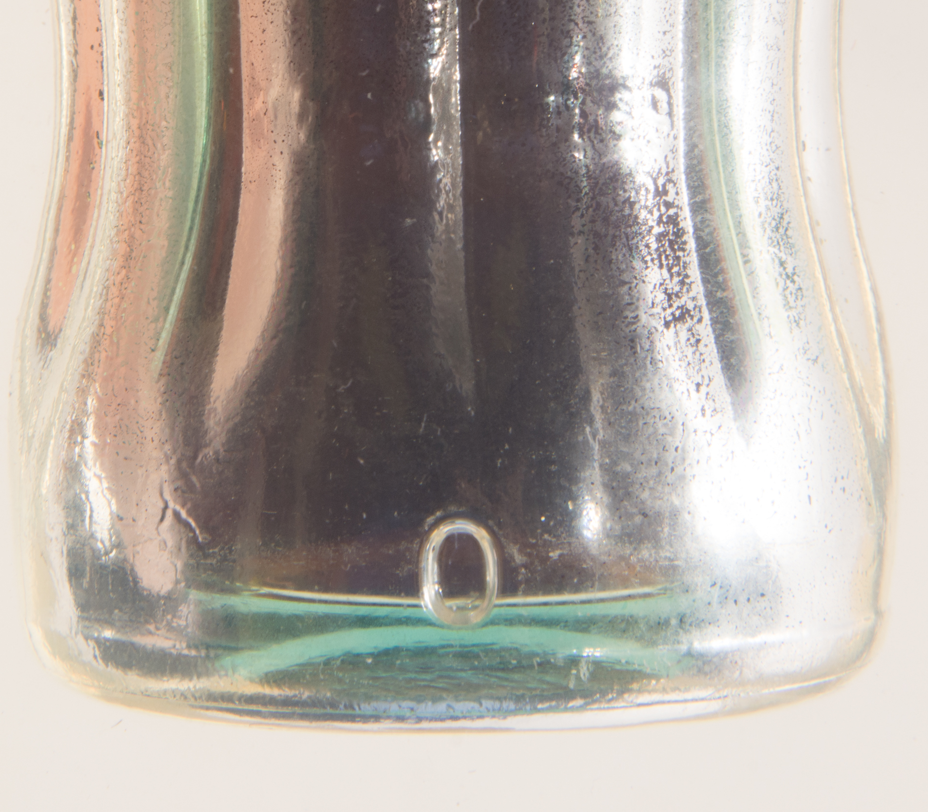 Vintage French Coca-Cola Glass Bottle in Lucite Block