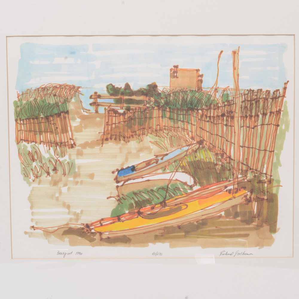 Richard Eastman Limited Edition Print 'Beachfront'